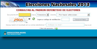 Dónde me toca Votar Elecciones 2013 ARGENTINA elecciones nacionales ARGENTINA 2013 CONSULTA 10 de Mayo